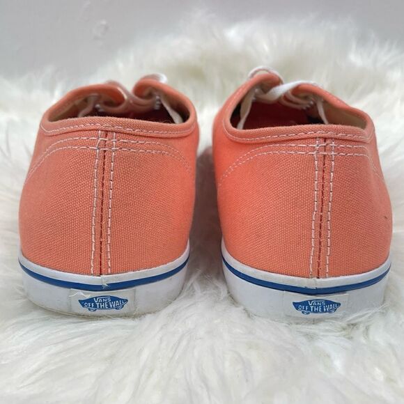 Vans | low cut Unisex 9.0 woman 7.5 men peach ,lace up sneakers. - Picture 4 of 10